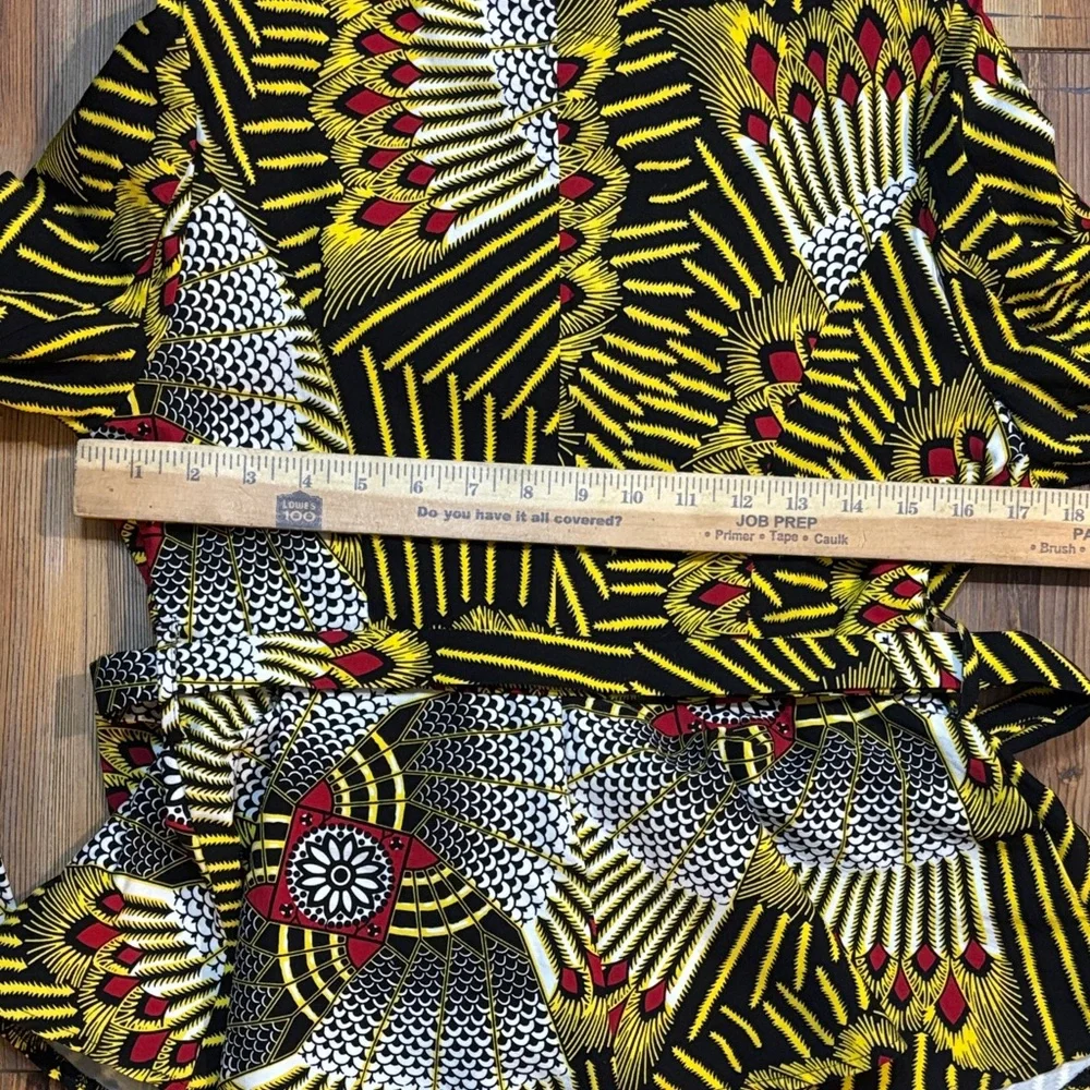 D'Iyanu Vibrant Women's Black & Yellow Patterned Seperate Pantsuit Unknown size - Picture 14 of 15